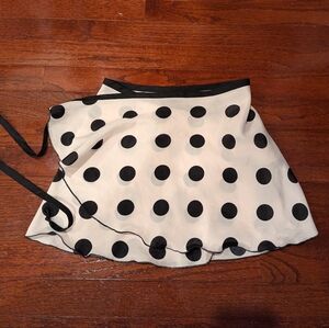 Jule Dancewear short ballet wrap skirt polka dots